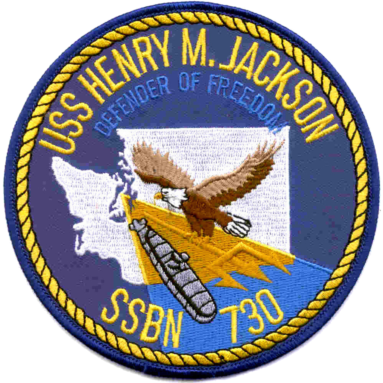 USS HENRY M JACKSON SSBN 730 PATCH