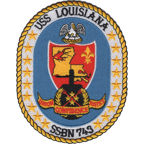 USS LOUISANA SSBN 743 PATCH