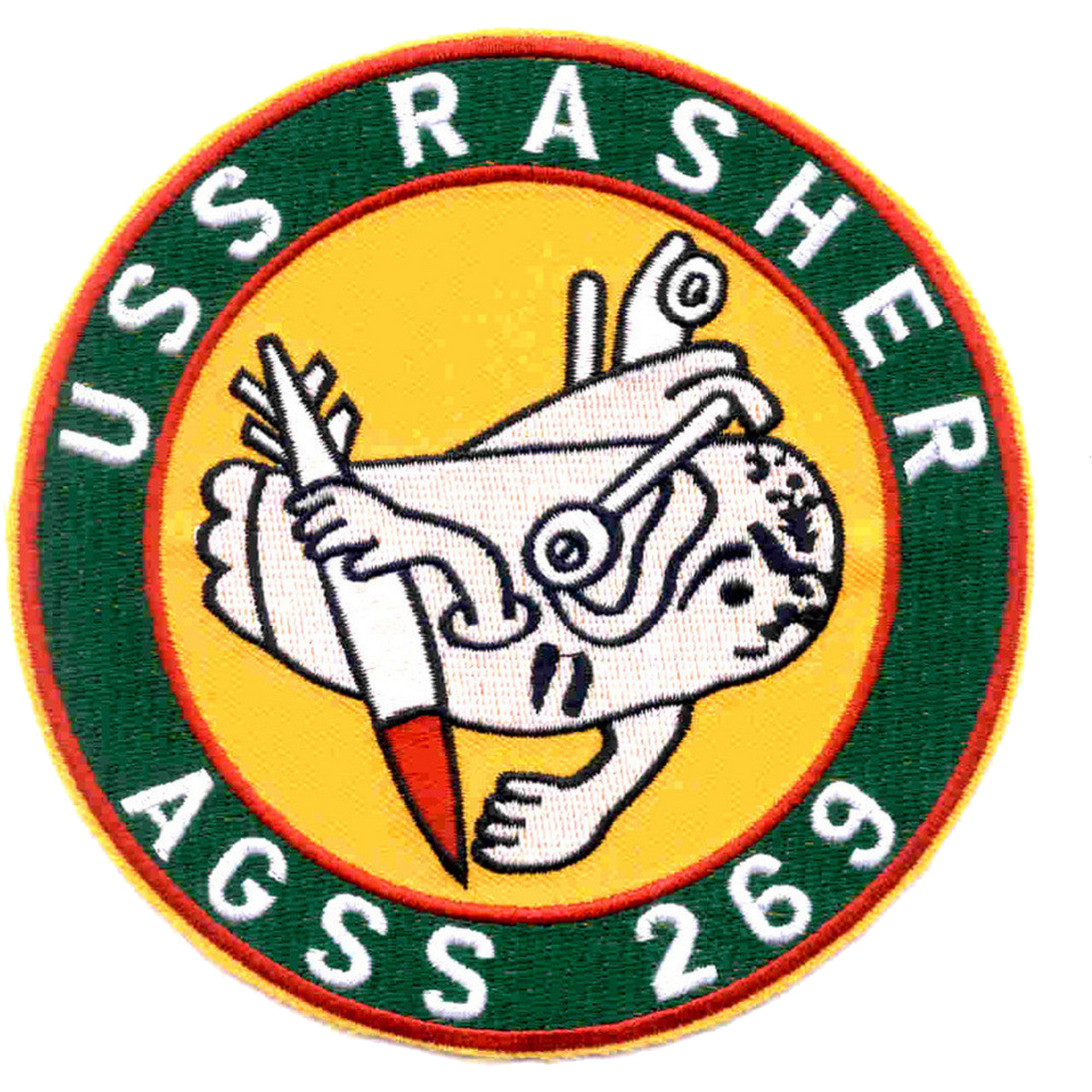 USS RASHER AGSS 269 PATCH