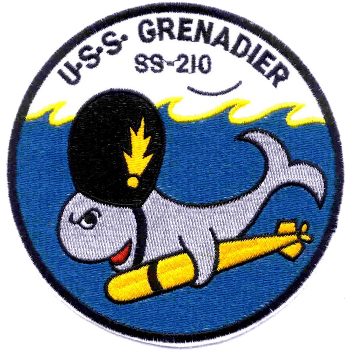 USS GRENADIER SS 210 PATCH