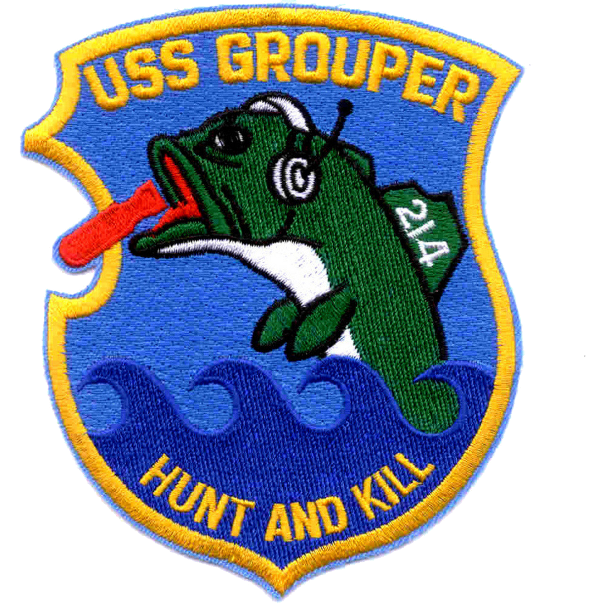 USS GROUUPER SS 214 PATCH
