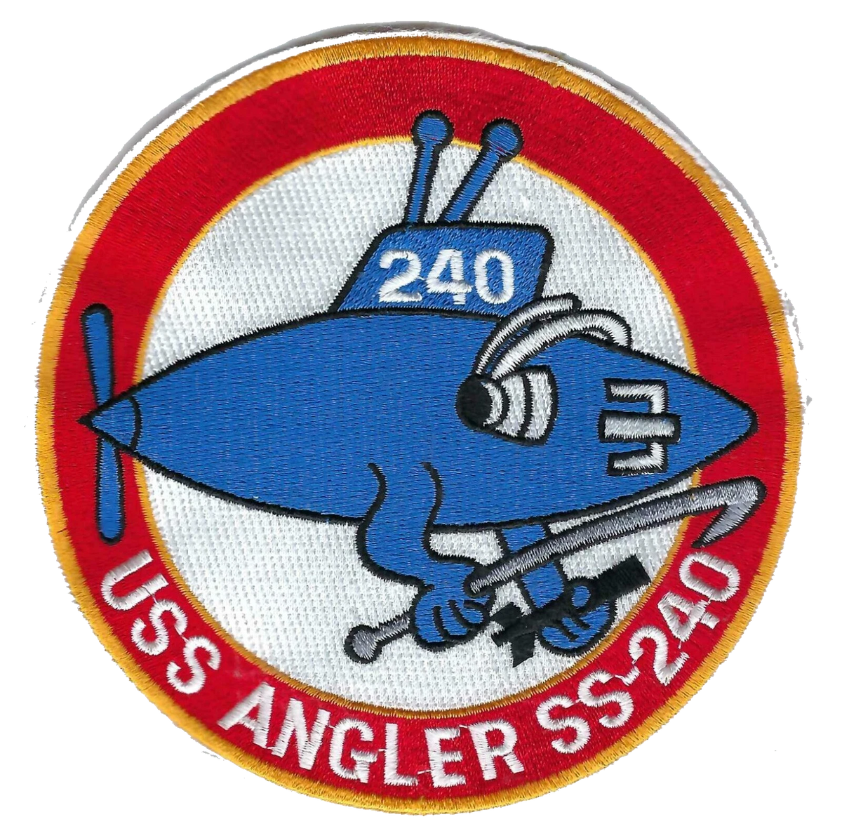 USS ANGLER SS 240 PATCH