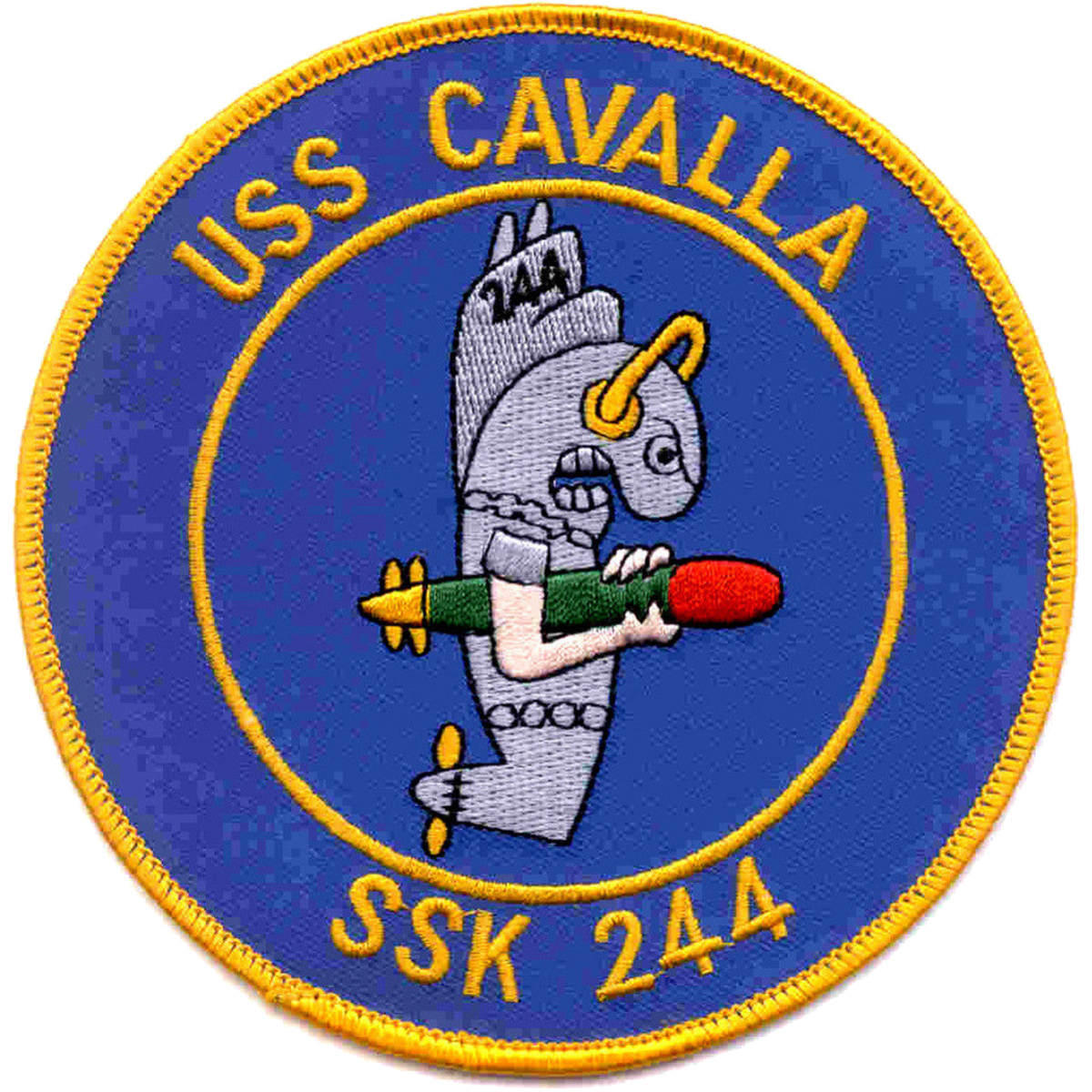 USS CAVALLA SS 244 PATCH