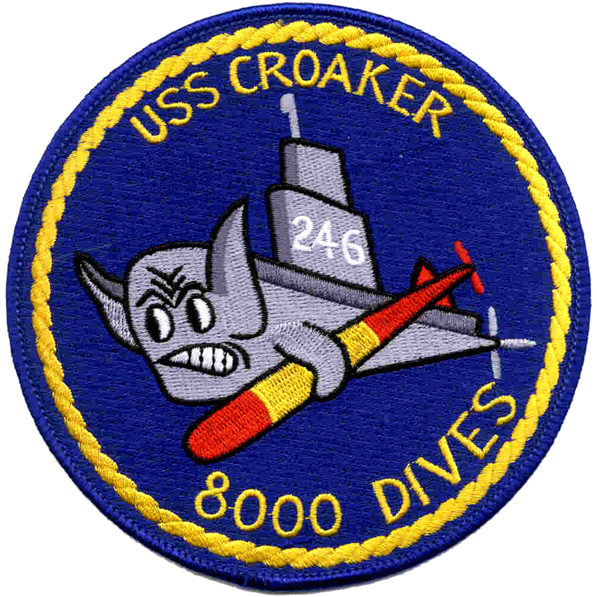 USS CROAKER SS 246 PATCH