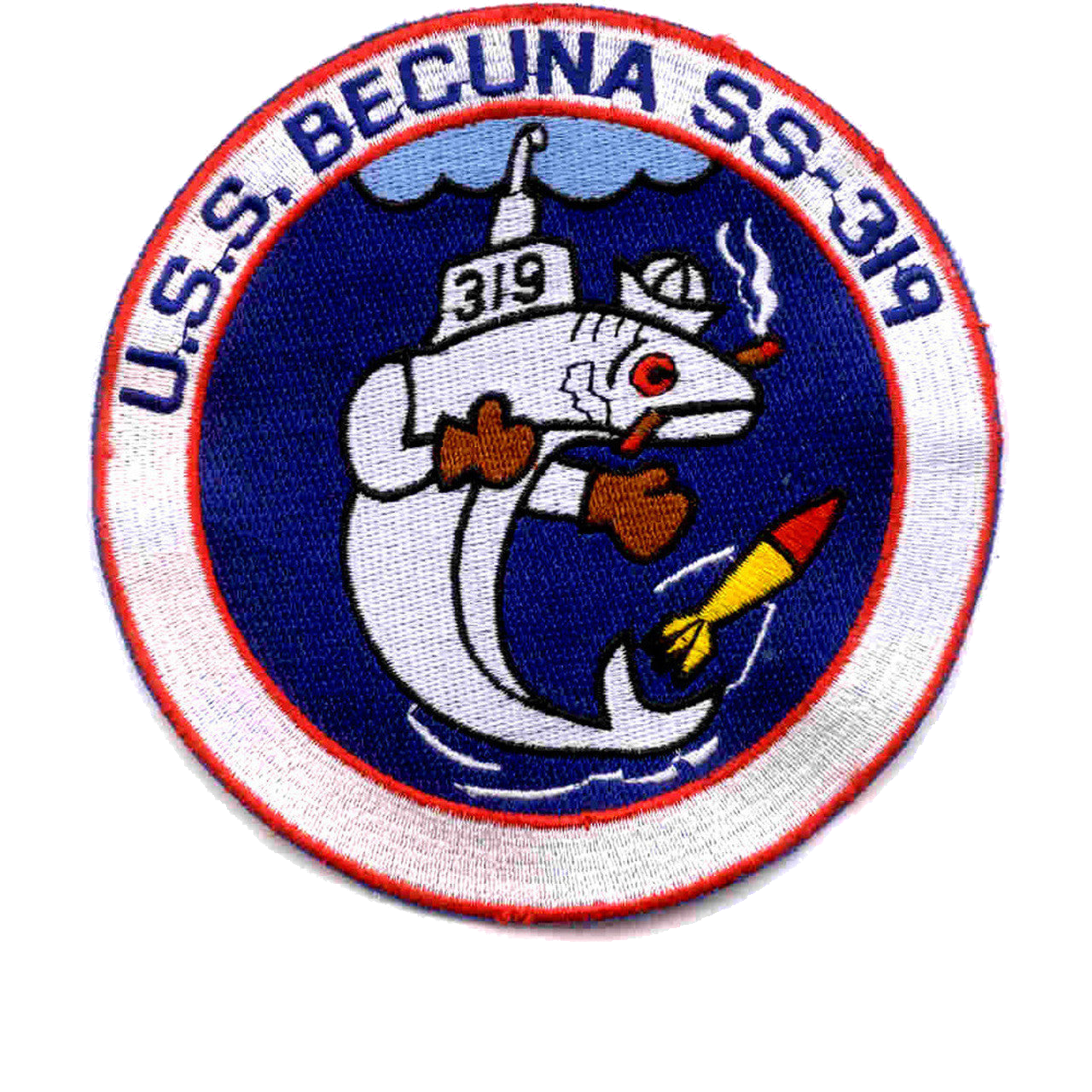 USS BECUNA SS 319 PATCH