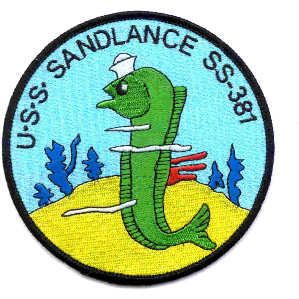 USS SANDLANCE SS 381 PATCH