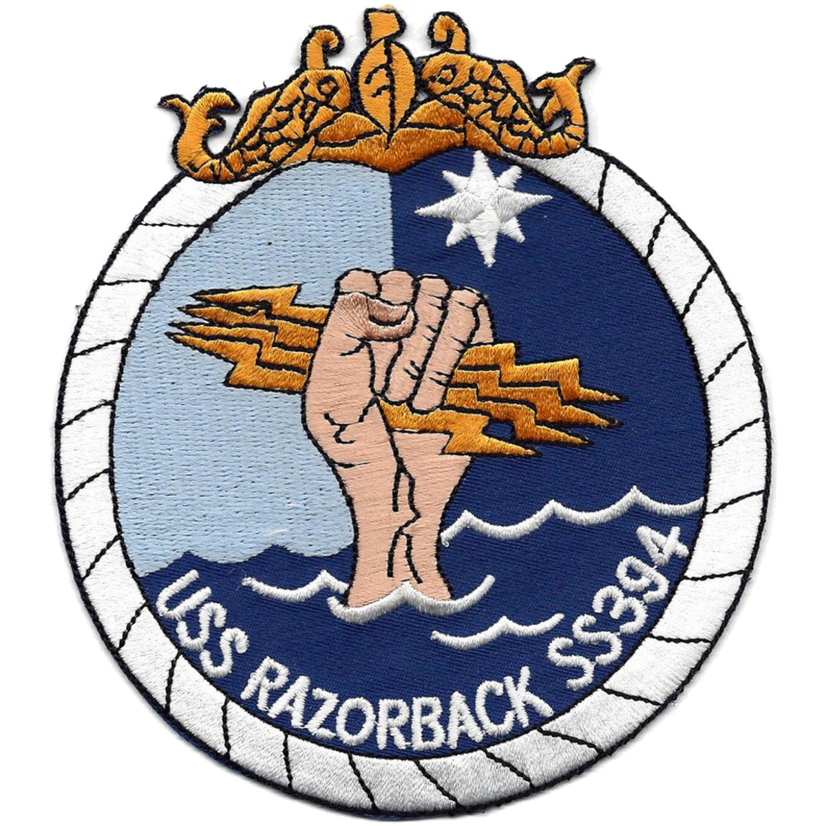 USS RAZORBACK SS 394 PATCH