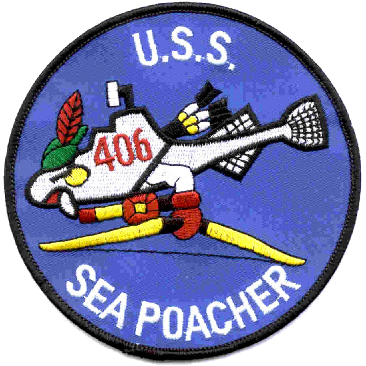 USS SEA POACHER SS 406 PATCH