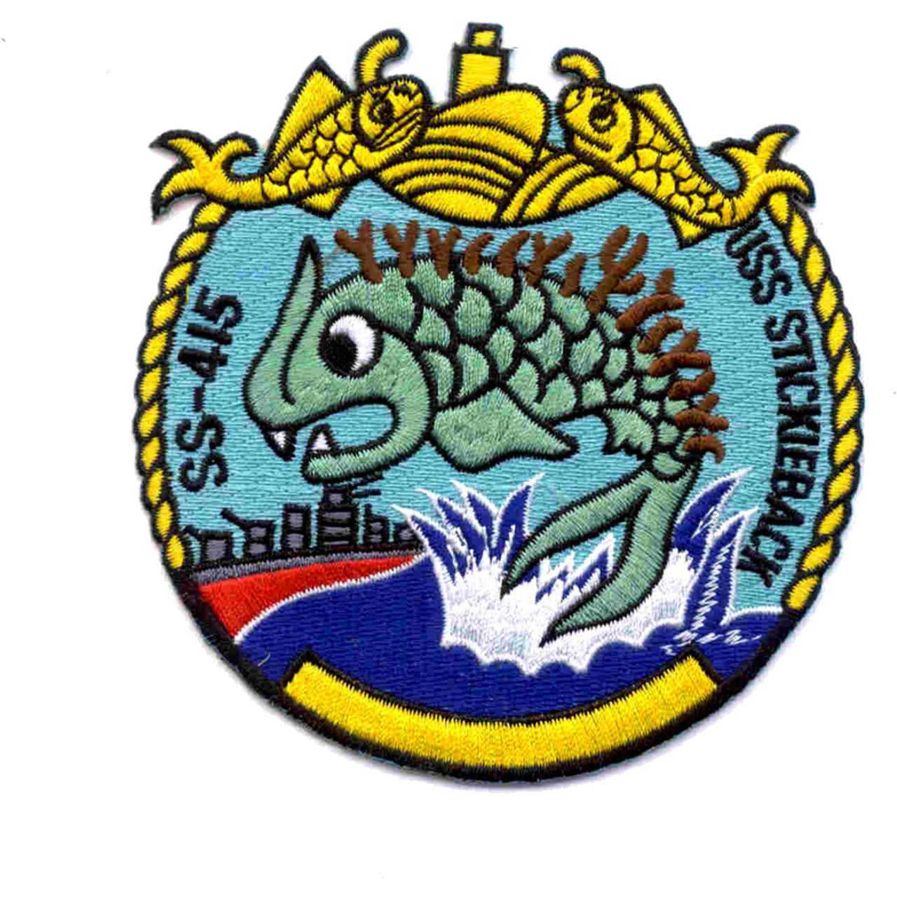 USS STICKLEBACK SS 415 PATCH