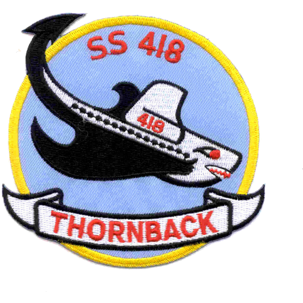 USS THORNBACK SS 418 PATCH