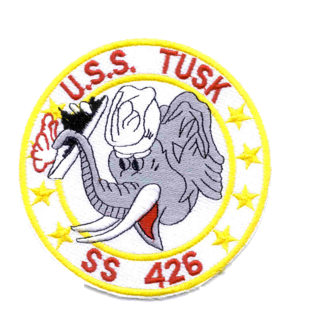 USS TUSK SS 426 PATCH