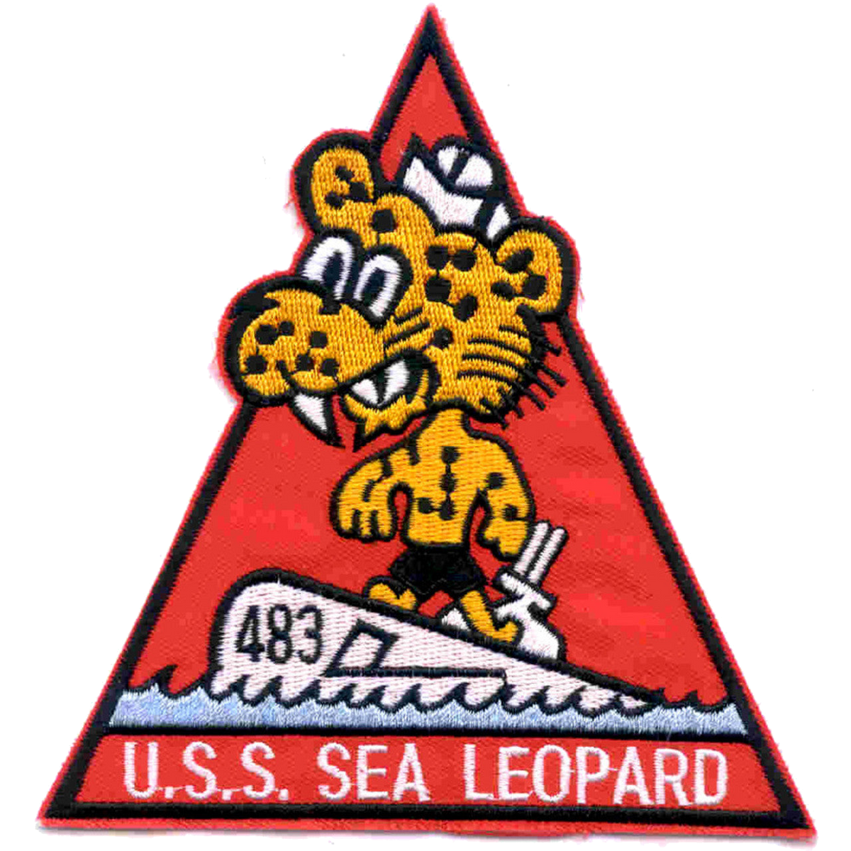 USS SEA LEOPARD SS 483 PATCH