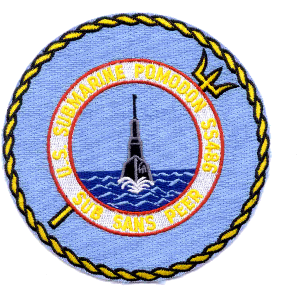 USS POMODON SS 486 PATCH