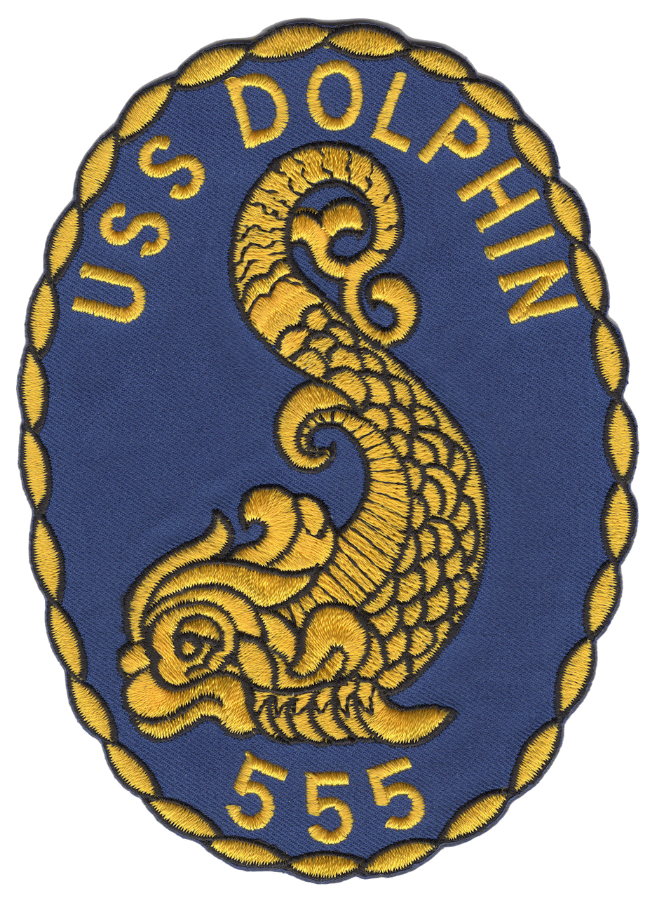USS DOLPHIN SS 555 PATCH