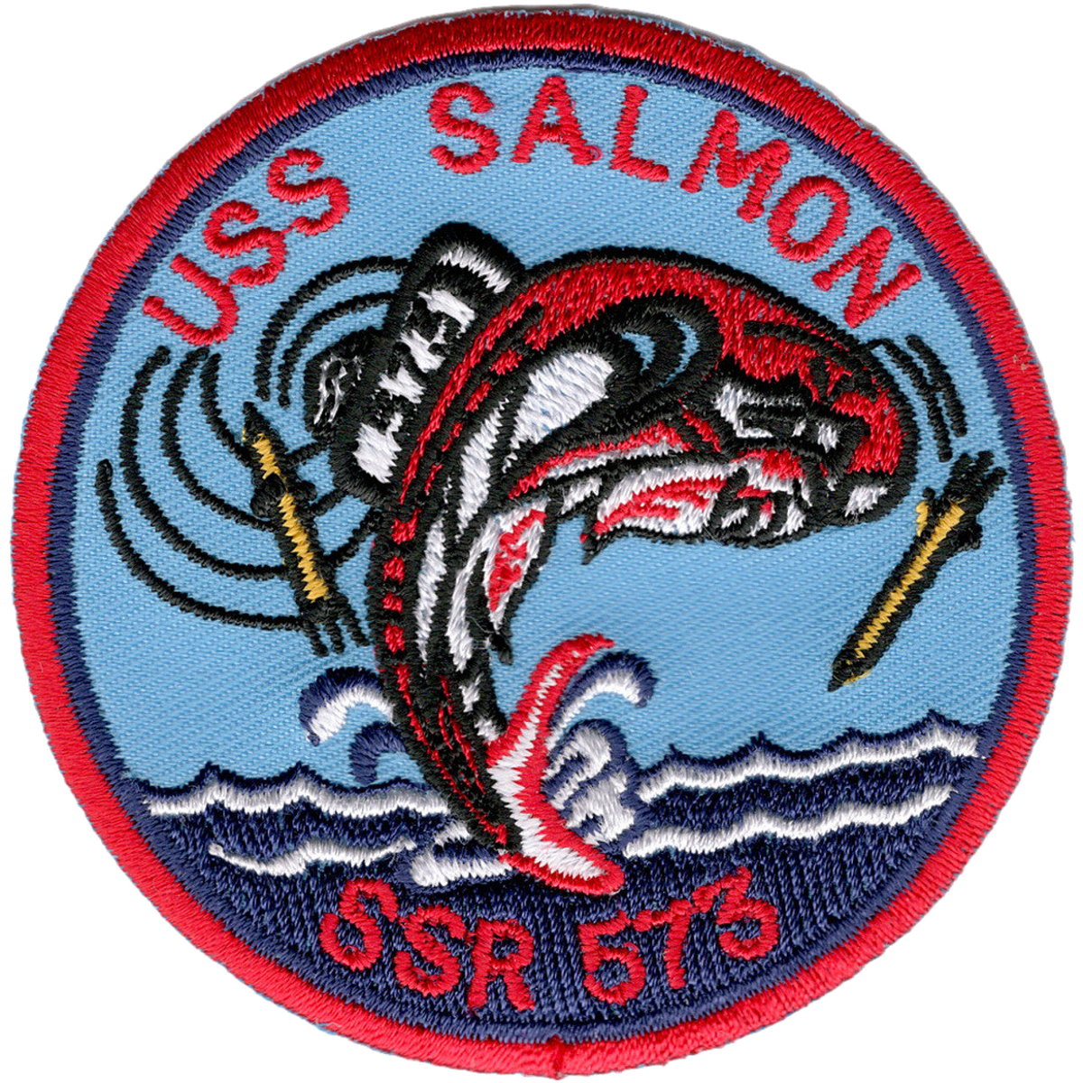 USS SALMON SSR 573 PATCH