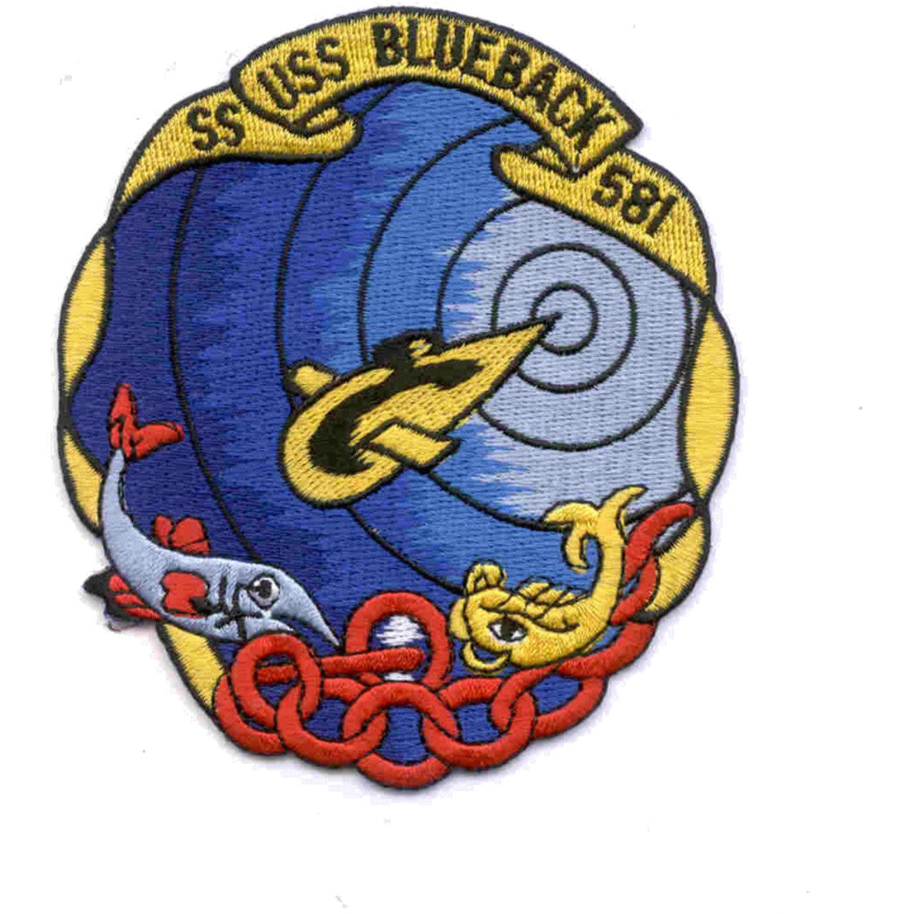 USS BLUEBACK SS 581 PATCH