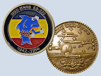 USS Barb SS 220 Challenge Coin
