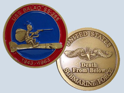 USS Balao SS 285 Challenge Coin