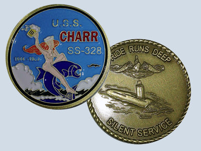 USS Charr SS 328 Challenge Coin — Design 41