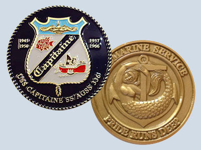 USS Capitaine SS 336 Challenge Coin