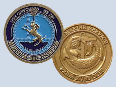 USS Chivo SS 341 Challenge Coin
