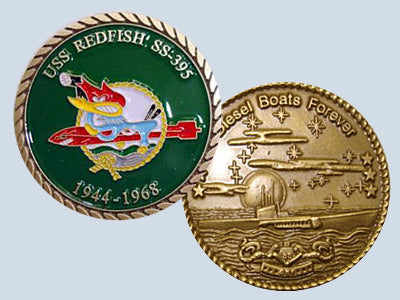 USS Redfish SS 395 Challenge Coin