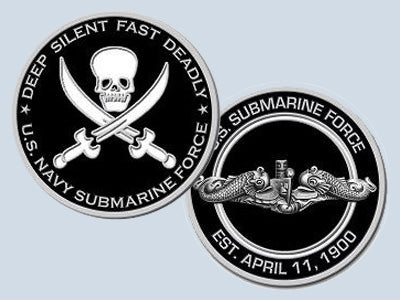 Submarine Service Challenge Coin — Design 21
