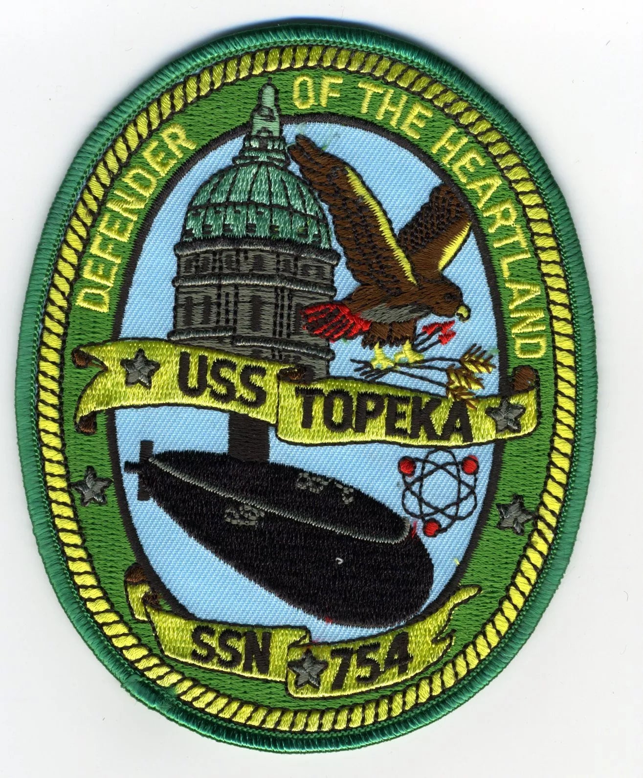 USS TOPEKA SSN 754 PATCH