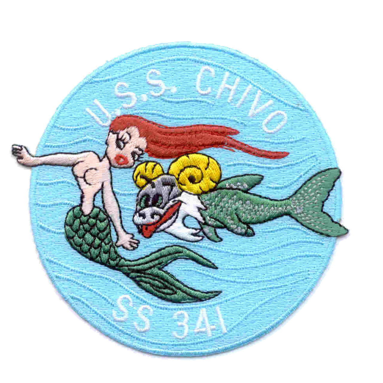 USS Chivo SS 341 PATCH Mermaid patch