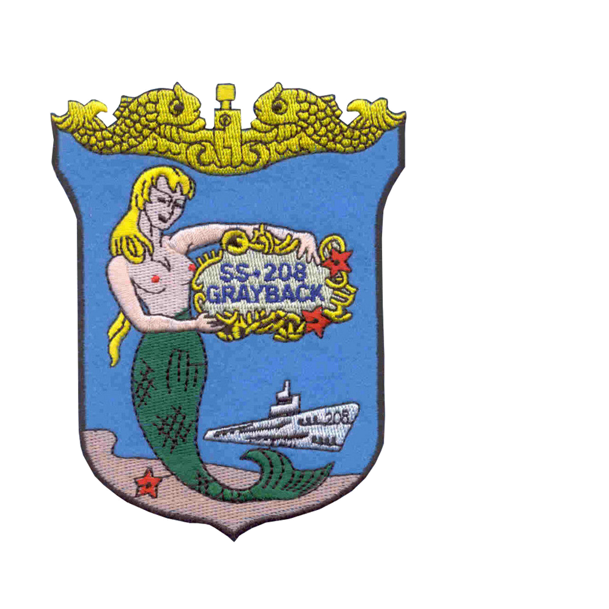 USS GRAYBACK SS 208 PATCH