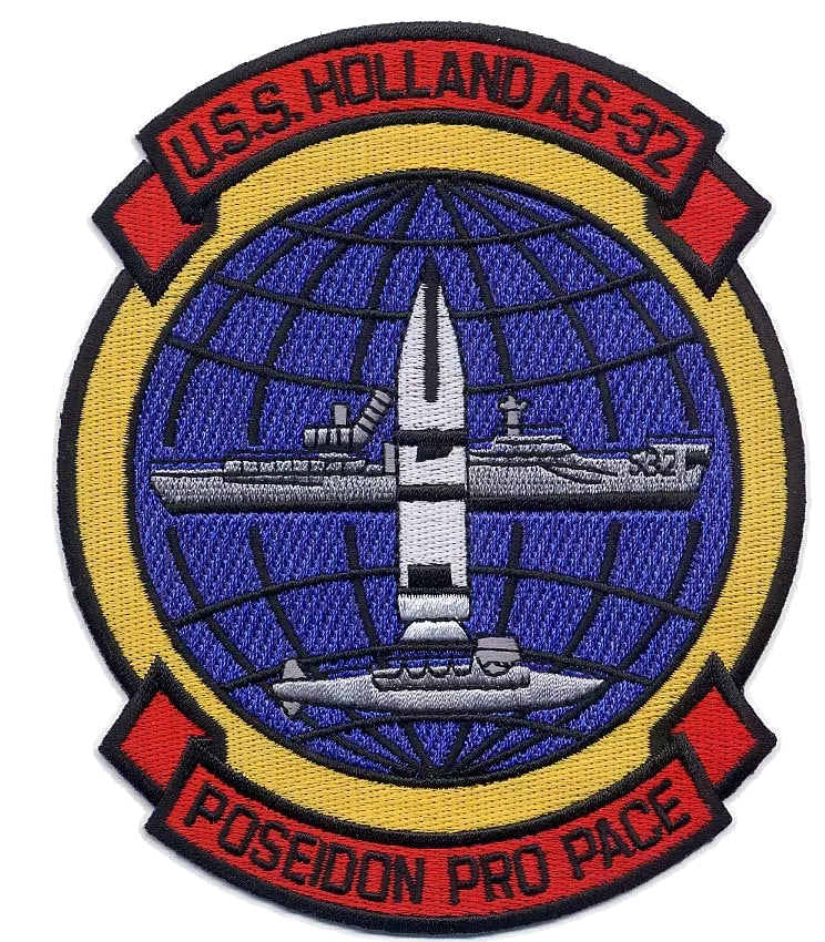 USS HOLLAND AS 32 Patch