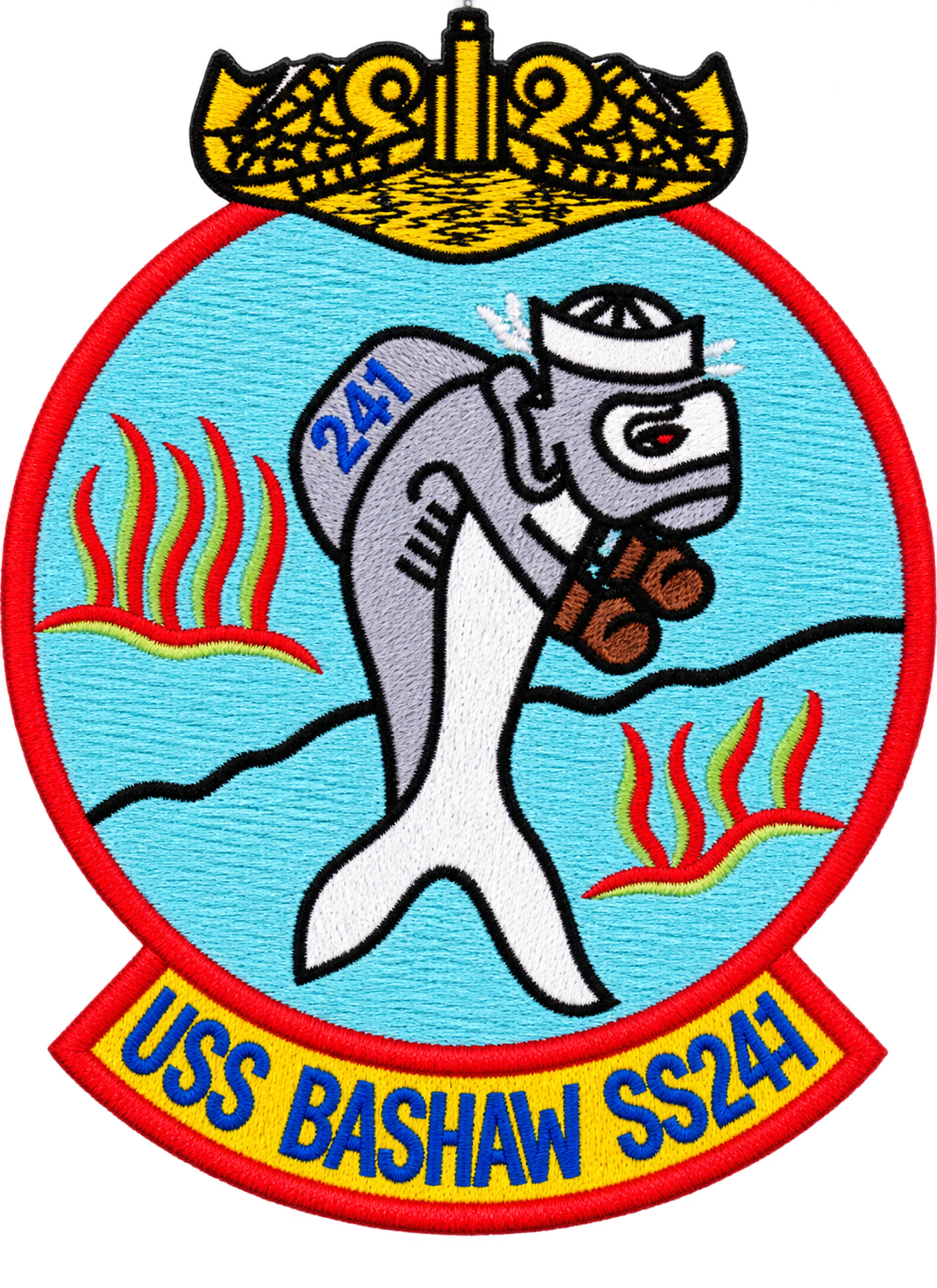 USS BASHAW SS 241 PATCH