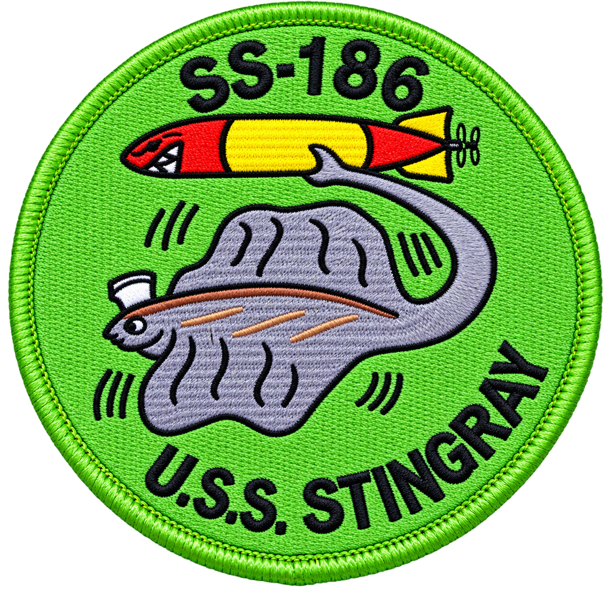 USS STINGRAY SS 186 PATCH