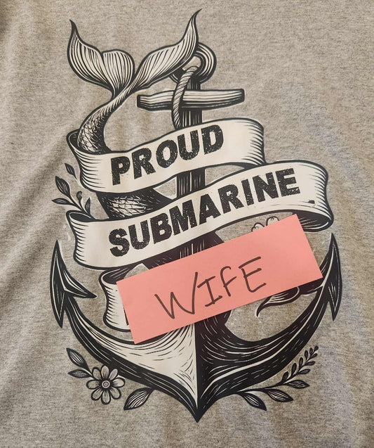 Proud Submarine Wife Tail & Anchor Tattoo
