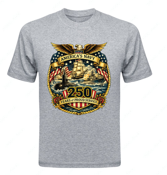 250 Years Proud Navy Service - Clothing