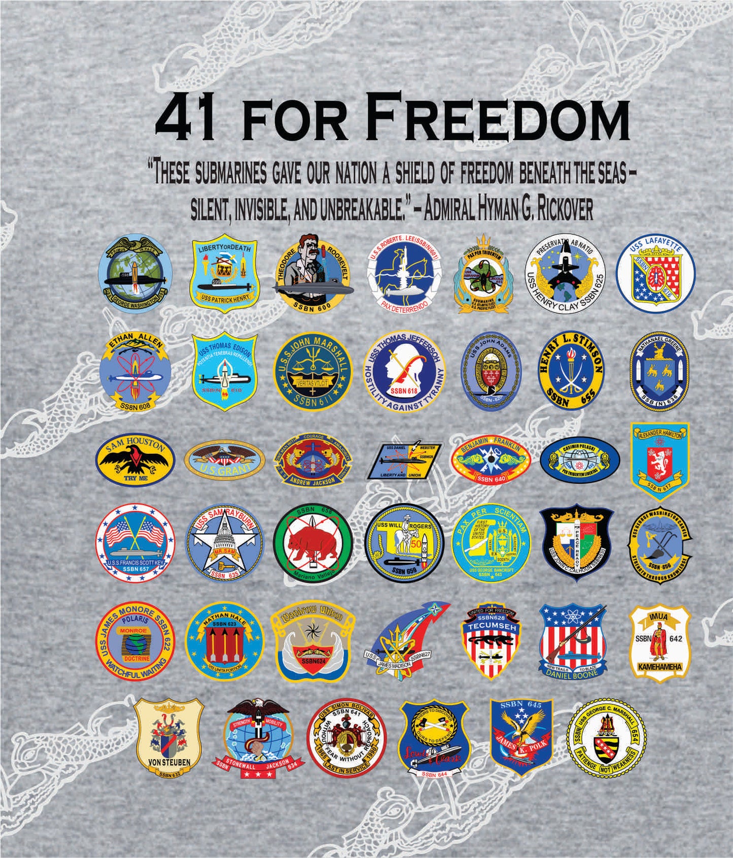 41 For Freedom T-SHIRT / Crew Sweatshirt / Hoodie
