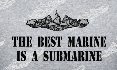 Best Marine is a Submarine Text & Dolphin : Clothing