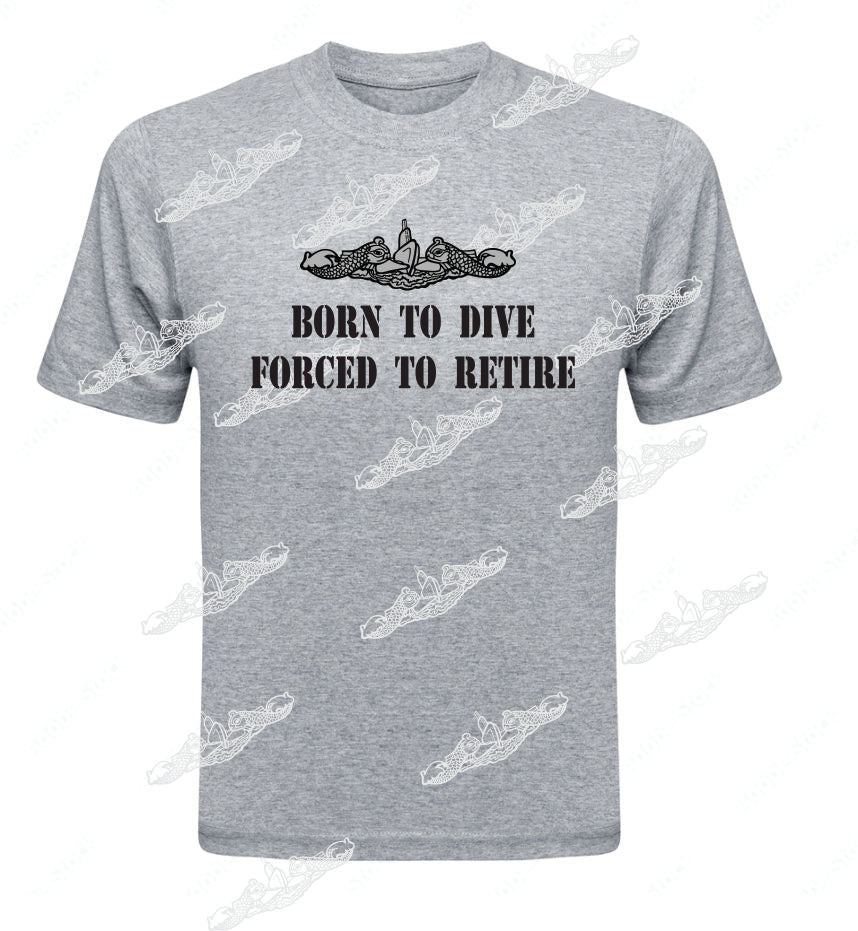 Born to Dive/ Forced To Retire TEXT and Dolphin: Clothing