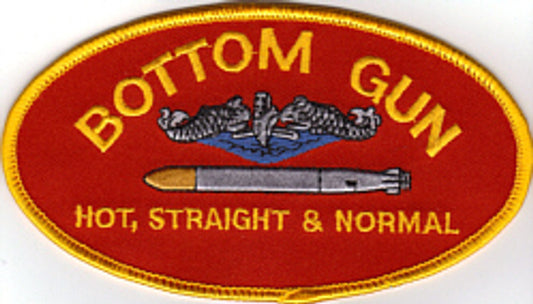 Bottom Gun Hot, Straight Normal DECAL