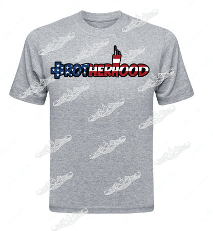 Brotherhood / Text in American Flag Submarine : Clothing