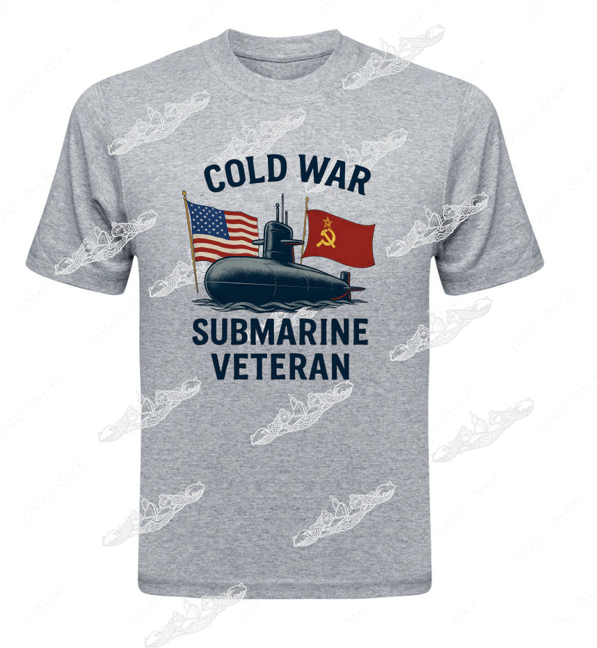 COLD WAR Submarine Veteran with 2 flags & Sub: Clothing