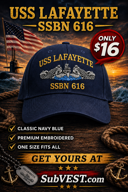 USS LAFAYETTE SSBN 616 BALLCAP - CUSTOM OPTIONS
