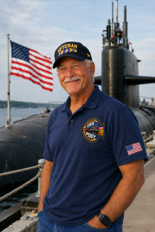 USS POGY SSN 647 Clothing  - Polo Cotton Pique