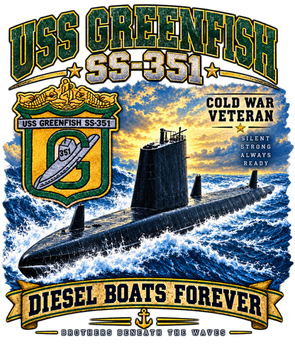 USS Greenfish SS - 351 Dynamic Clothing