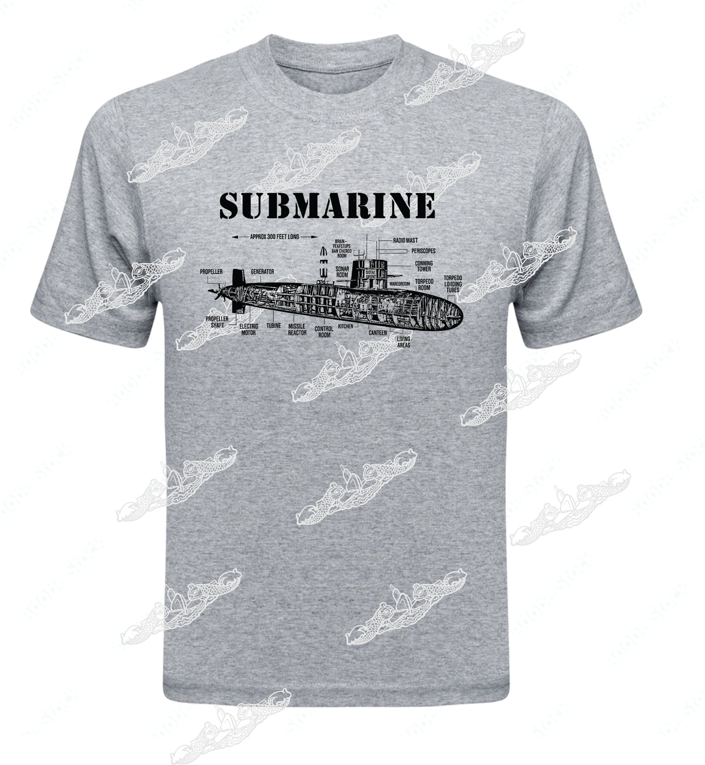 Cross section Submarine : Clothing