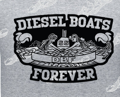Diesel Boats Forever - Gray Mermaids DBF : Clothing