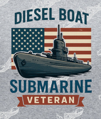 Diesel Boat Submarine Veteran BIG FLAG & SUB : CLOTHING