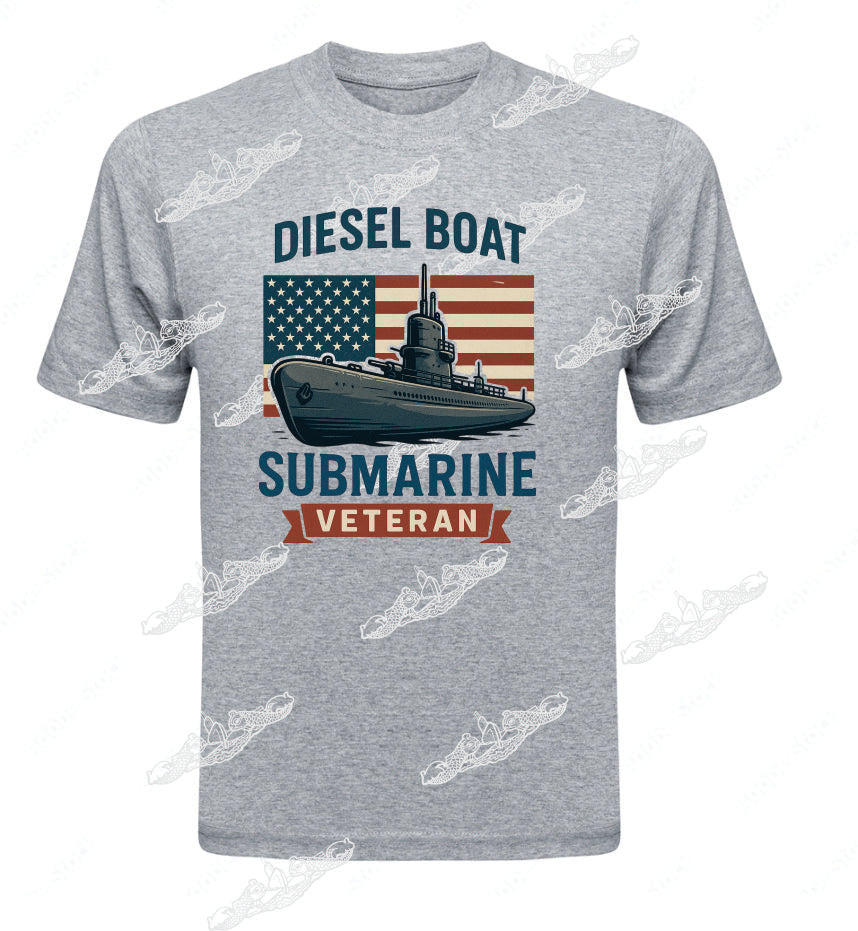 Diesel Boat Submarine Veteran BIG FLAG & SUB : CLOTHING