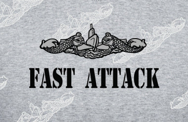 Fast Attack TEXT & Dolphins - Clothing