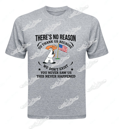 No Reason To Thank Us We Were never There -Popeye Clothing